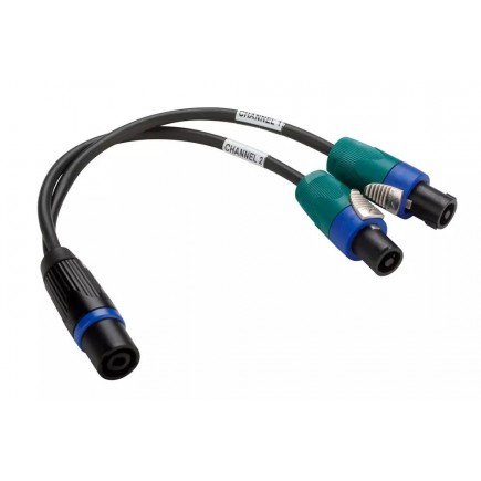 KV2 Audio 2 Channel Adapter Cable Adapter kablowy z jednego złącza Speakon na dwa kanały Speakon